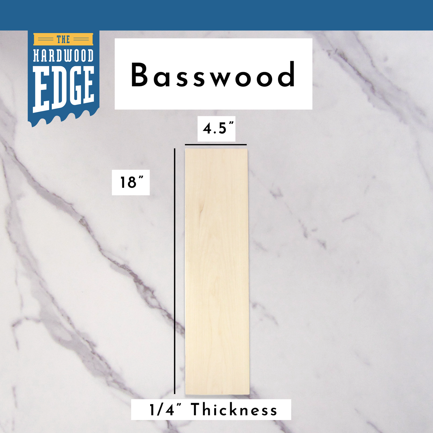 Basswood Thin-Sawn Craft Board
