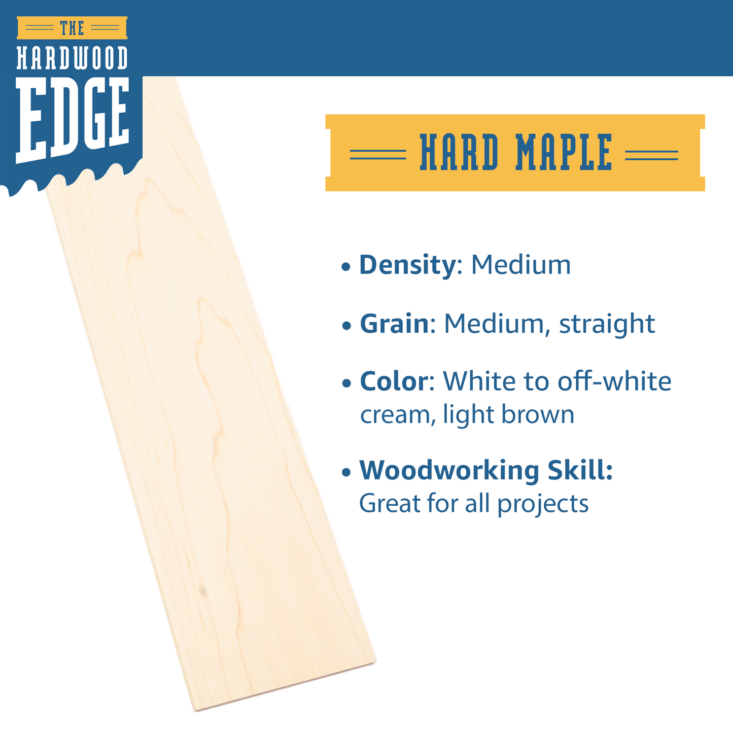 Seconds Hard Maple Thin-Sawn Craft Board - 10 Pieces