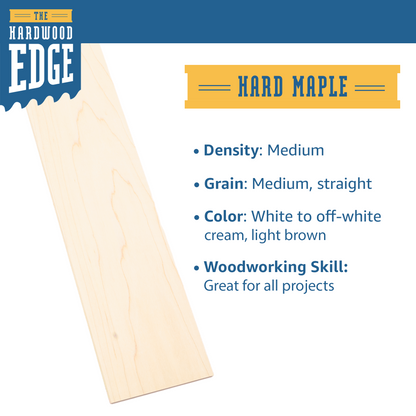 Seconds Hard Maple Thin-Sawn Craft Board - 10 Pieces