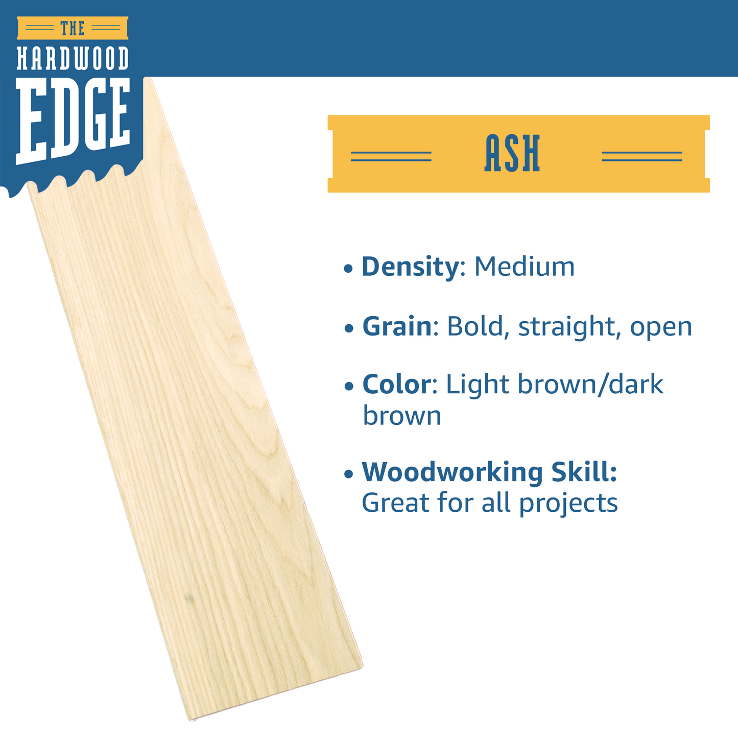 Seconds Ash Thin-Sawn Craft Board - 10 Pieces