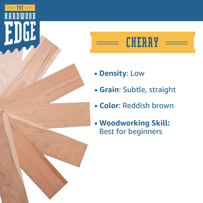 Seconds Cherry Thin-Sawn Craft Board - 10 Pieces