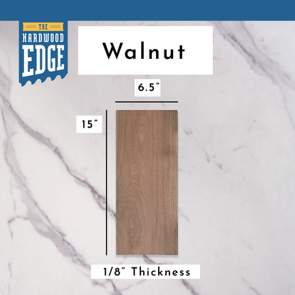 Walnut Hardwood Thin-Sawn Craft Board