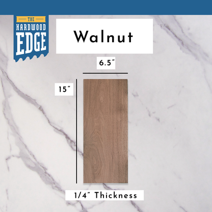 Walnut Hardwood Thin-Sawn Craft Board