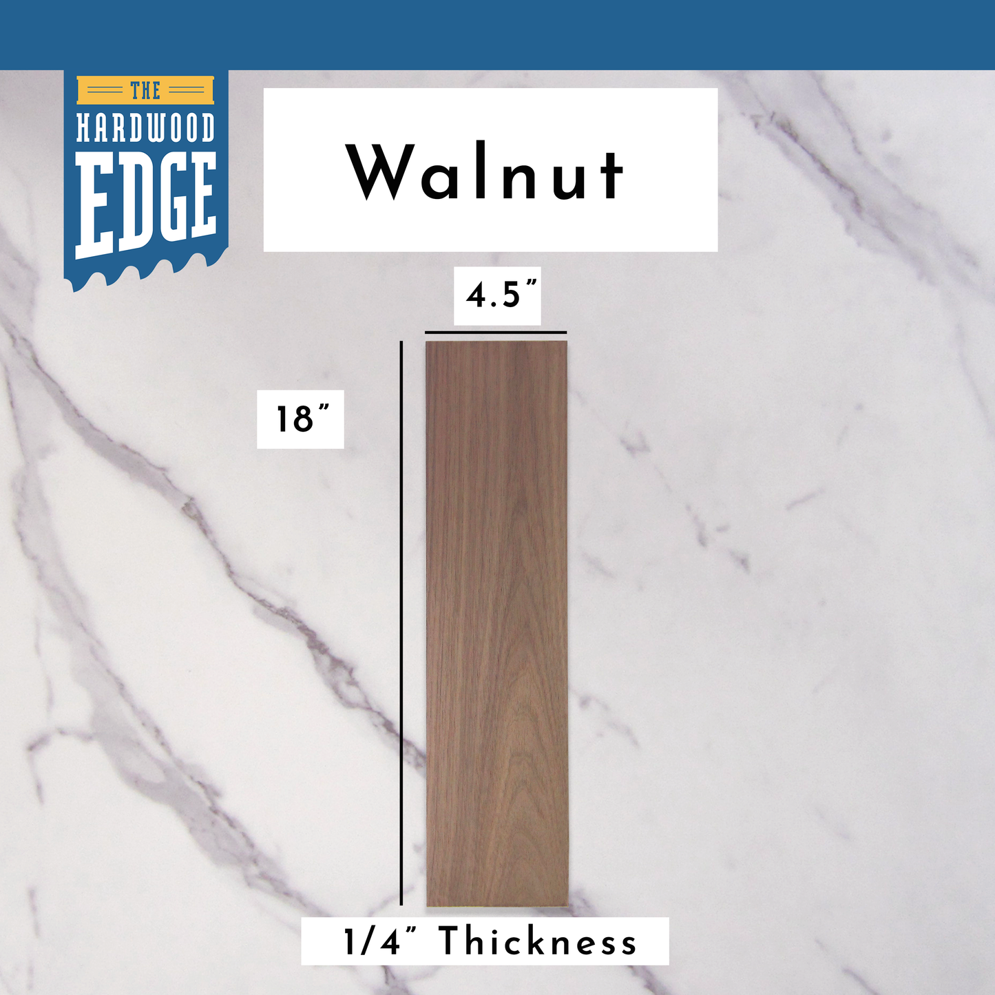 Walnut Hardwood Thin-Sawn Craft Board