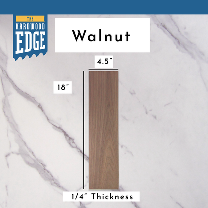 Walnut Hardwood Thin-Sawn Craft Board
